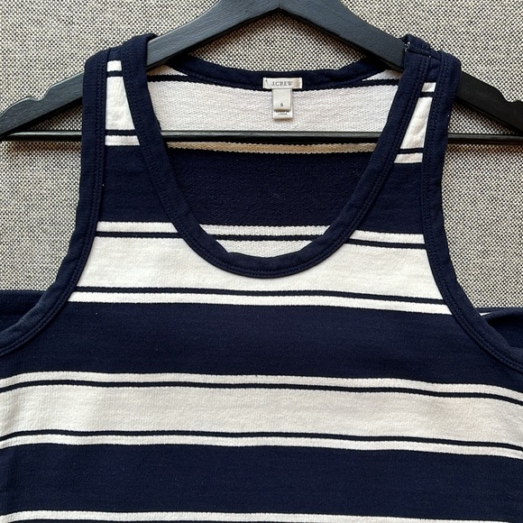 🎾 J. Crew Navy & White Tennis Stripe Racerback Mini Tank Dress , Size: S - Picture 9 of 16